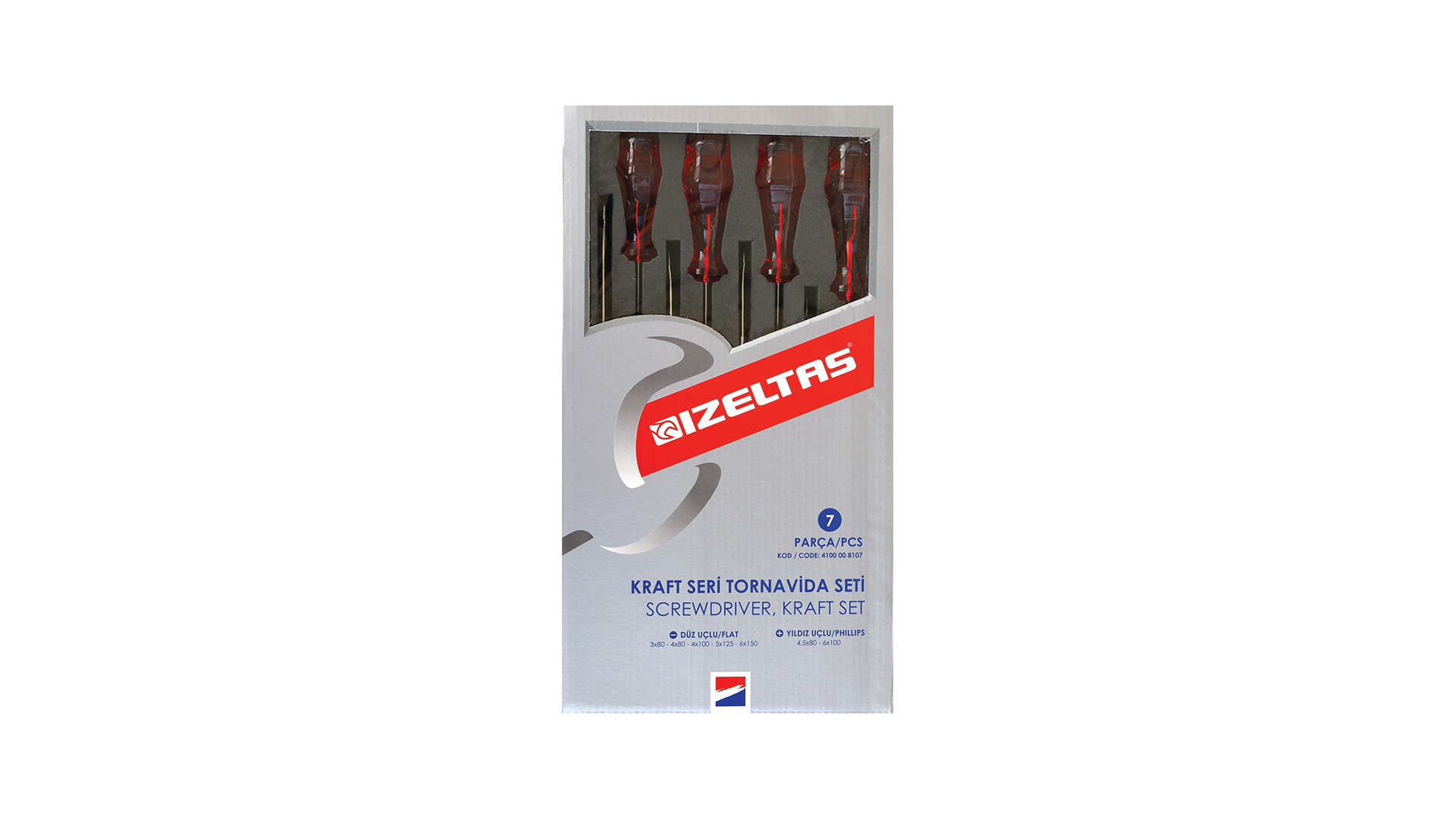 4100 Kraft Seri Tornavida Seti (7 Parça)