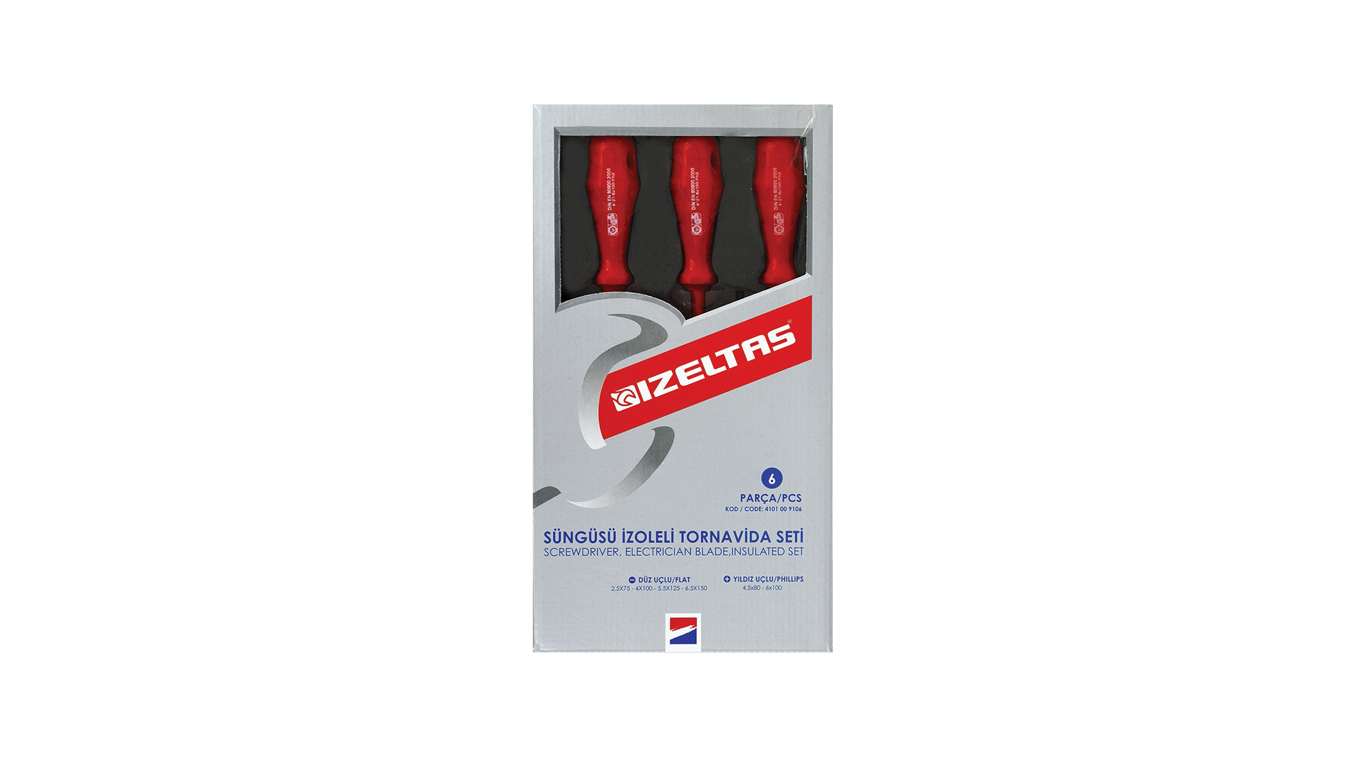 4101 Süngüsü İzoleli Tornovida Seti (6 parça)