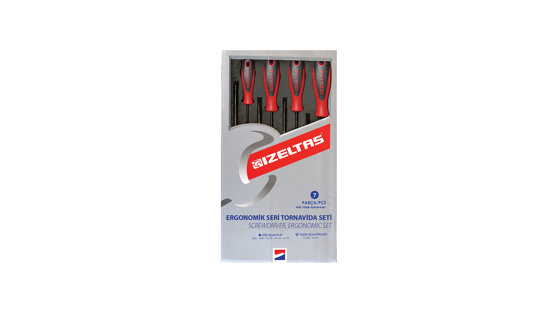 4350 Ergonomik Seri Tornavida Seti (7 Parça)